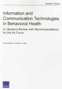 Information and Communication Technologies in Behavioral Health