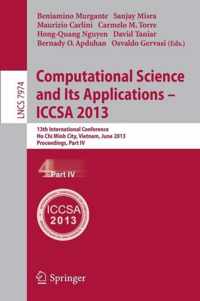 Computational Science and Its Applications -- ICCSA 2013