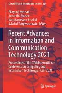 Recent Advances in Information and Communication Technology 2021