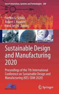 Sustainable Design and Manufacturing 2020