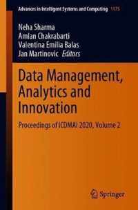 Data Management Analytics and Innovation