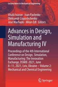 Advances in Design, Simulation and Manufacturing IV: Proceedings of the 4th International Conference on Design, Simulation, Manufacturing: The Innovation Exchange, DSMIE-2021, June 8-11, 2021, Lviv, Ukraine - Volume 2