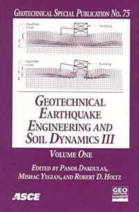 Geotechnical Earthquake Engineering and Soil Dynamics III