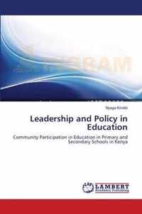 Leadership and Policy in Education