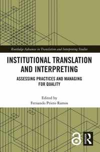 Institutional Translation and Interpreting