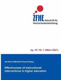 Effectiveness of instructional interventions in higher education