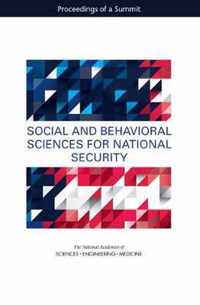 Social and Behavioral Sciences for National Security