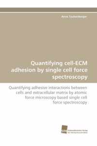 Quantifying Cell-Ecm Adhesion by Single Cell Force Spectroscopy