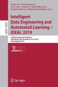 Intelligent Data Engineering and Automated Learning - IDEAL 2019