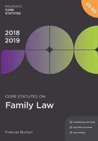 Core Statutes on Family Law 2018-19