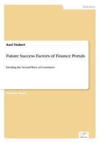 Future Success Factors of Finance Portals