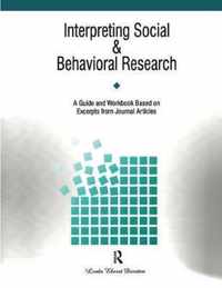 Interpreting Social and Behavioral Research