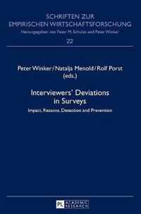 Interviewers' Deviations in Surveys