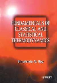 Fundamentals of Classical and Statistical Thermodynamics