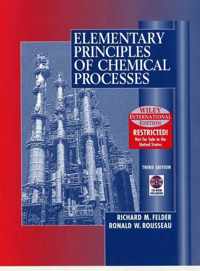 Elementary Principles of Chemical Processes