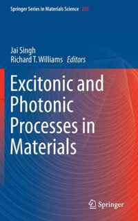 Excitonic and Photonic Processes in Materials