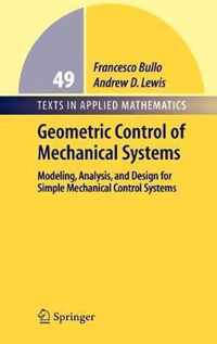 Geometric Control of Mechanical Systems