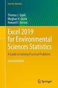 Excel 2019 for Environmental Sciences Statistics