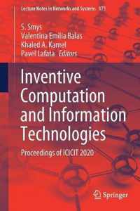 Inventive Computation and Information Technologies