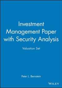 Investment Management Paper with Security Analysis Valuation Set