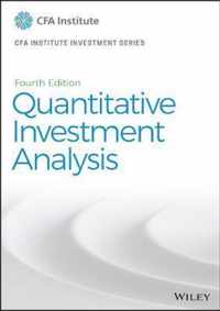 Quantitative Investment Analysis, Fourth Edition