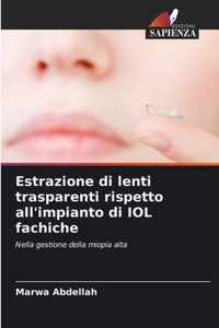 Estrazione di lenti trasparenti rispetto all'impianto di IOL fachiche