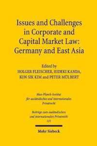 Issues and Challenges in Corporate and Capital Market Law