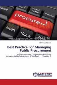 Best Practice For Managing Public Procurement