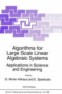 Algorithms for Large Scale Linear Algebraic Systems: