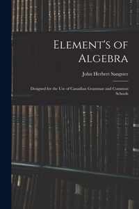 Element's of Algebra