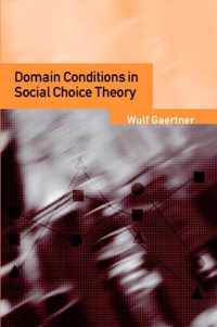 Domain Conditions in Social Choice Theory