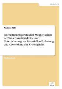 Erarbeitung theoretischer Moeglichkeiten der Sanierungsfahigkeit einer Unternehmung zur finanziellen Entlastung und Abwendung der Krisengefahr