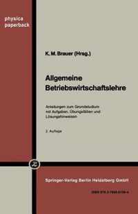 Allgemeine Betriebswirtschaftslehre