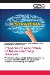 Preparacion economica de los de cuadros y reservas