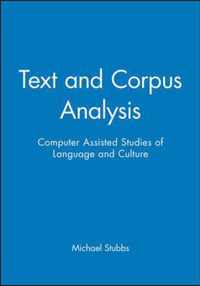 Text and Corpus Analysis