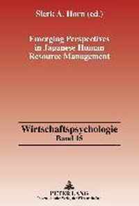 Emerging Perspectives in Japanese Human Resource Management