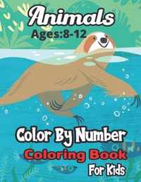 Animals Color By Number Coloring Book Ages: 4-8