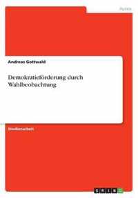 Demokratiefoerderung durch Wahlbeobachtung