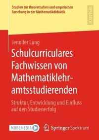 Schulcurriculares Fachwissen Von Mathematiklehramtsstudierenden