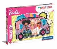 Barbie Shaped Puzzle Van (104 Stukjes)