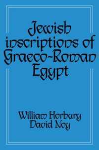 Jewish Inscriptions of Graeco-Roman Egypt