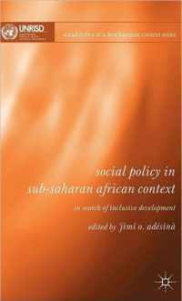 Social Policy in Sub-Saharan African Context