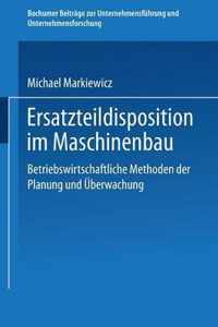 Ersatzteildisposition Im Maschinenbau