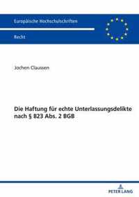 Die Haftung Fuer Echte Unterlassungsdelikte Nach  823 Abs. 2 Bgb