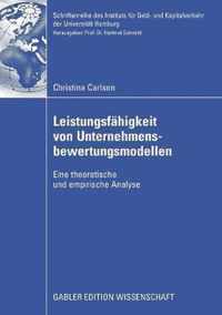 Leistungsfahigkeit Von Unternehmensbewertungsmodellen