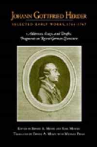 Johann Gottfried Herder: Selected Early Works, 1764-1767