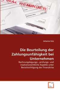 Die Beurteilung der Zahlungsunfahigkeit bei Unternehmen