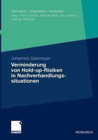 Verminderung Von Hold-Up-Risiken in Nachverhandlungssituationen