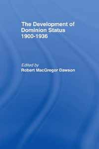 Development of Dominion Status 1900-1936