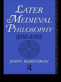 Later Medieval Philosophy